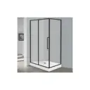 Душевой уголок Esbano Surf 574198 прямоугольный 120х90см черный профиль эффект стекла прозрачный