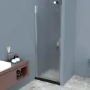 Душевая дверь Belbagno 381395 70см эффект стекла рифленый распашной