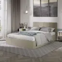 Кровать Трия 260625 146 x 89 x 214 см дсп цвет велюр confetti cream