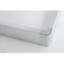 Душевой уголок Belbagno Due 141843 прямоугольный 100х80см серебристый блеск профиль эффект стекла прозрачный