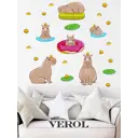 Наклейки на стену для декора Verol Капибары 24 шт