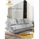Диван раскладной Феникс 198x76x95 см велюр цвет серый