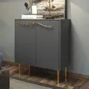 Комод Bogacho 80x44.5x90.5 см МДФ цвет серый 11636/Серый