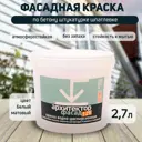 Краска фасадная моющаяся Архитектор быстросохнущая без запаха матовая цвет белый 2.5 л