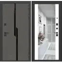 Входная дверь Labirintdoors Карбон 205x88см правый цвет белый софт/лофт графит с зеркалом ФЛЗ-1