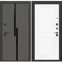 Входная дверь Labirintdoors Карбон 205x88см правый цвет белый софт/лофт графит с панелью П11