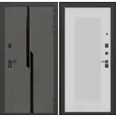 Входная дверь Labirintdoors Карбон 205x88см правый цвет белый софт рельеф/лофт графит с панелью П30