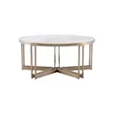 Журнальный столик круглый Stool group 90x90x40 см белый
