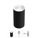 Напольная раковина отдельностоящая Wellsee Chalice Perfection 20213021R размер 45x45x85 см, с донным клапаном и сифоном