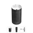 Напольная раковина отдельностоящая Wellsee Chalice Perfection 20213035R размер 45x45x85 см, с донным клапаном и сифоном