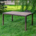 Стол садовый Royal family Amelia 150 см x 90 см x 75 см искусственный ротанг коричневый
