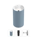 Напольная раковина отдельностоящая Wellsee Chalice Perfection 20213086R размер 45x45x85 см, с донным клапаном и сифоном