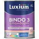Краска для внутренних покрытий моющаяся Luxium by Dulux Bindo 3 глубокоматовая цвет белый база BW 1 л