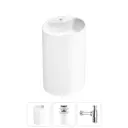 Напольная раковина отдельностоящая Wellsee Coquillage 20213141R размер 50x38x85 см, с донным клапаном и сифоном
