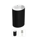 Напольная раковина отдельностоящая Wellsee Coquillage 20213153R размер 50x38x85 см, с донным клапаном