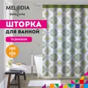 Шторка для ванной комнаты Melodia Della Vita 13264 200x180см цвет зеленый