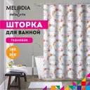 Шторка для ванной комнаты Melodia Della Vita 14866 200x180см цвет оранжевый медный