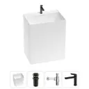 Раковина Wellsee doux 20213191R 70см цвет цвет набора матовый черный