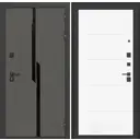 Входная дверь Labirintdoors Карбон 205x96см правый цвет белый софт/лофт графит с панелью П13