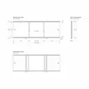 Экран под ванну Метакам Эп s_007088 81004 148x34см цвет бежевый