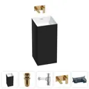 Напольная раковина отдельностоящая Wellsee Pure BY Wellsee 20213248R размер 40x40x85 см, с донным клапаном, сифоном и смесителем