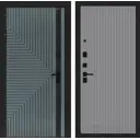 Входная дверь Labirintdoors Кредор П29 левый 205x88см цвет серо-зеленый с патиной/серый софт рельеф