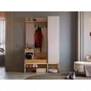 Комплект мебели для прихожей Mebelson Баско компакт 120.2x195x34.9 см ЛДСП цвет бежевый
