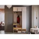 Комплект мебели для прихожей Mebelson Баско трио 120.2x235x34.9 см ЛДСП цвет бежевый