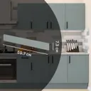 Декоративный фасад для кухонного шкафа под духовку Неман 59.7x7.3 см ЛДСП цвет зеленый