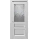 Дверь межкомнатная со стеклом Artens Магнолия 70x200 см ПВХ белый с замком и петлями