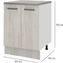 Кухонный шкаф напольный Дейма светлая 60x85x60 см ЛДСП цвет светло-бежевый
