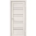 Дверь межкомнатная со стеклом Лайн 1 90x200 см Hardflex цвет дуб тернер белый без замка, без петель
