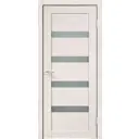 Дверь межкомнатная со стеклом Лайн 2 80x200 см Hardflex цвет дуб тернер белый без замка, без петель