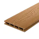 Террасная доска ДПК Decking цвет Медовый клен 3000x150x24 мм двусторонняя вельвет/структура дерева 0.45 м²