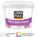 Краска фасадная Linnimax Silikon Super Fassade моющаяся матовая прозрачная база 3 8.46 л