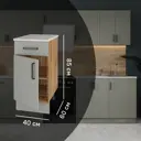 Кухонный шкаф напольный Нарбус 40x85x60 см ЛДСП цвет серый