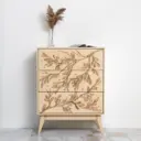 Комод Bogacho 84x109x48 см 3 ящика МДФ цвет бежевый 11629/бежевый