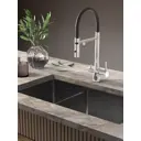 Смеситель для кухни Esko line EL_MGN black гибкий излив 33 см цвет разноцветный
