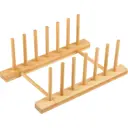 Сушилка для посуды KONSENSA 30x8.5x12 см одноуровневая бамбук цвет бежевый