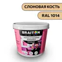 Водно-дисперсионная краска Braiton Премиум Моющаяся интерьерная 7кг цвет слоновая кость RAL 1014