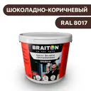 Водно-дисперсионная краска Braiton Премиум Сверхпрочная фасадная 6кг цвет шоколадно-коричневый RAL 8017