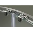 Душевой уголок Belbagno Uno 399337 1/4 круга 100x100см серебристый блеск профиль эффект стекла рифленый