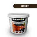 Пропитка Braiton антисептическая акриловая для древесины лессирующая биозащита 3кг цвет венге