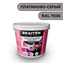 Водно-дисперсионная краска Braiton Премиум Моющаяся интерьерная 14кг цвет платиново-серый RAL 7036