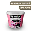 Водно-дисперсионная краска Braiton Премиум Моющаяся интерьерная 14кг цвет оливково-серый RAL 7002