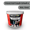 Водно-дисперсионная краска Braiton Премиум Сверхпрочная фасадная 14кг цвет транспортный серый a RAL 7042