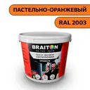 Водно-дисперсионная краска Braiton Премиум Сверхпрочная фасадная 1кг цвет пастельно-оранжевый RAL 2003