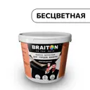 Водно-дисперсионная краска Braiton фасадная латексная для торцов фанеры 3кг Бесцвет ная