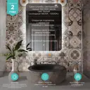 Зеркало MIXLINE Алон радиус - ЭКОНОМ 60x80 ШВ светодиодная подсветка сенсорный выключатель