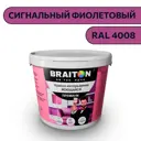 Водно-дисперсионная краска Braiton Премиум Моющаяся интерьерная 12кг цвет сигнальный фиолетовый RAL 4008